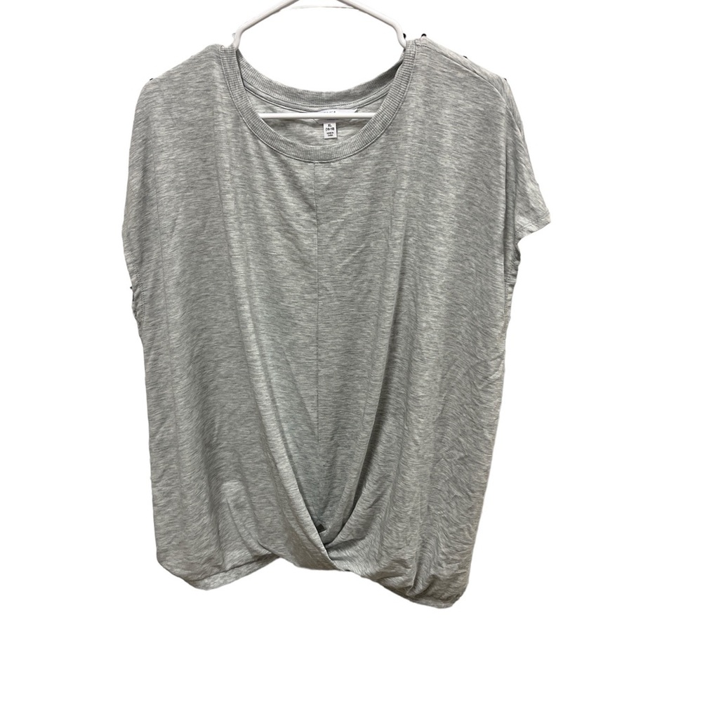 Women's gray twisted shirt size XL